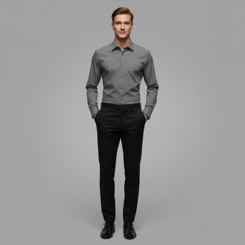 Jethro | Men's Dress Shirt Wrinkle-Free Cotton Comfort