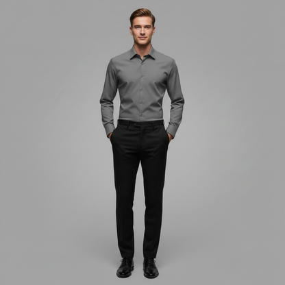 Jethro | Men's Dress Shirt Wrinkle-Free Cotton Comfort