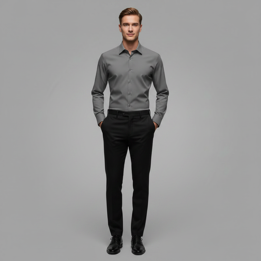Jethro | Men's Dress Shirt Wrinkle-Free Cotton Comfort