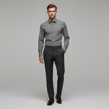 Jethro | Men's Dress Shirt Wrinkle-Free Cotton Comfort