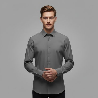 Jethro | Men's Dress Shirt Wrinkle-Free Cotton Comfort