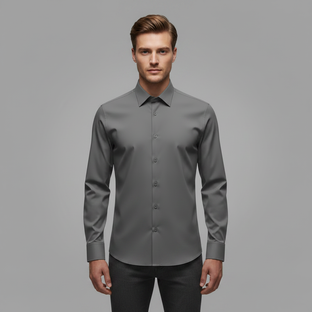 Jethro | Men's Dress Shirt Wrinkle-Free Cotton Comfort