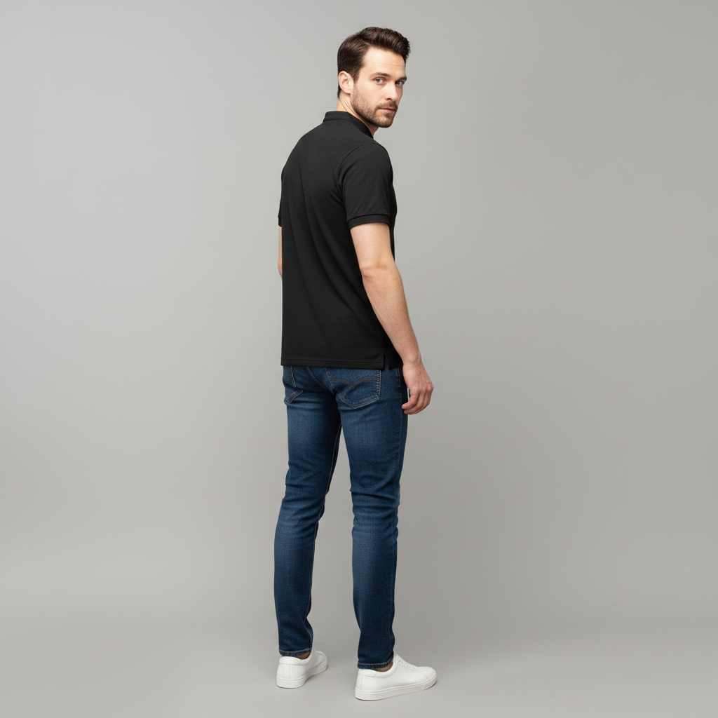 Men's Casual Long Sleeve Polo Shirt | Elegant Style