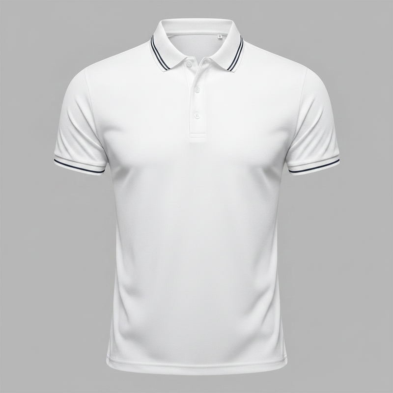 Men's Elegant Polo Shirt | Classic Fit Long Sleeve Polo Shirts