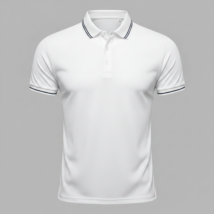 Men's Elegant Polo Shirt | Classic Fit Long Sleeve Polo Shirts