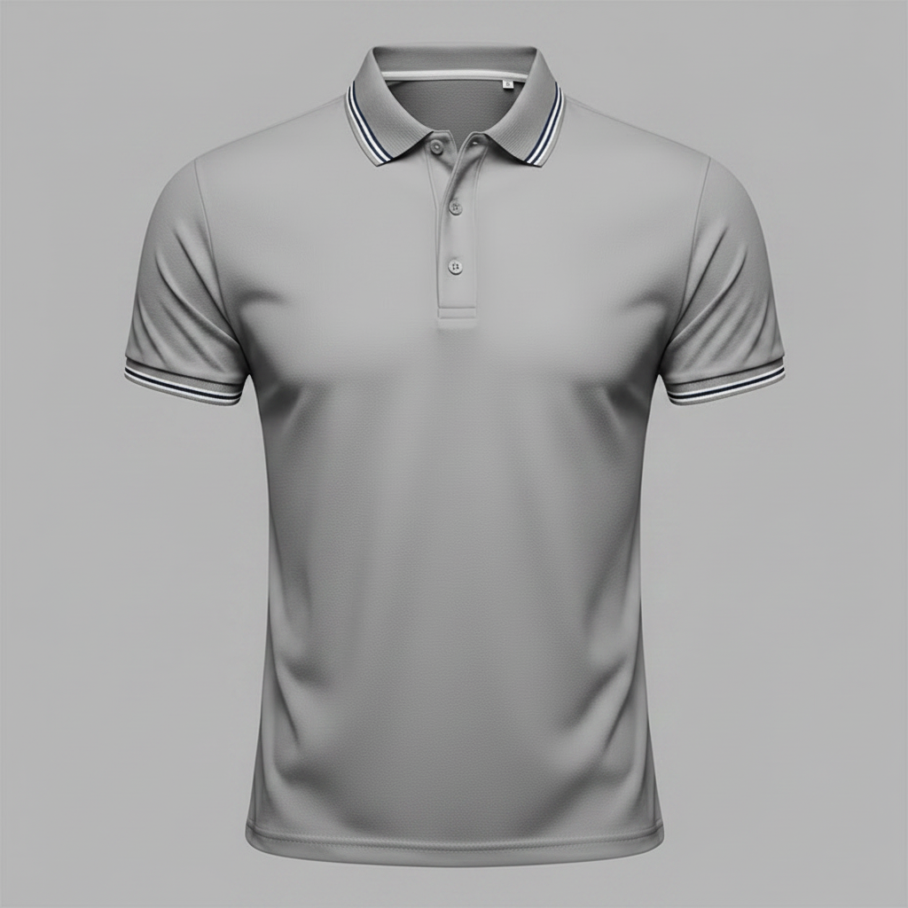 Men's Elegant Polo Shirt | Classic Fit Long Sleeve Polo Shirts