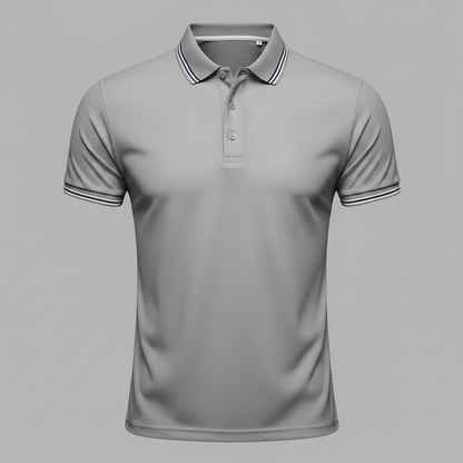 Men's Elegant Polo Shirt | Classic Fit Long Sleeve Polo Shirts