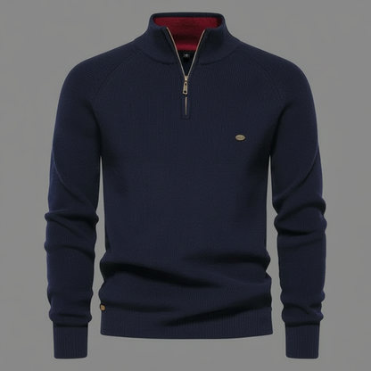 Men's Slim Fit Half-Zip Jumper | Stylish Knitwear