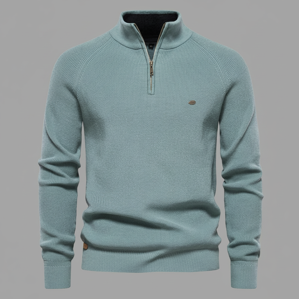 Men's Slim Fit Half-Zip Jumper | Stylish Knitwear