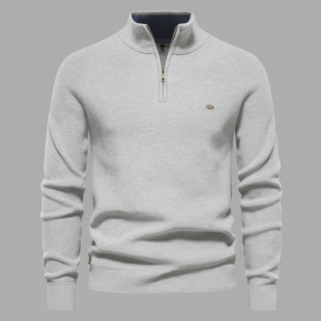 Men's Slim Fit Half-Zip Jumper | Stylish Knitwear