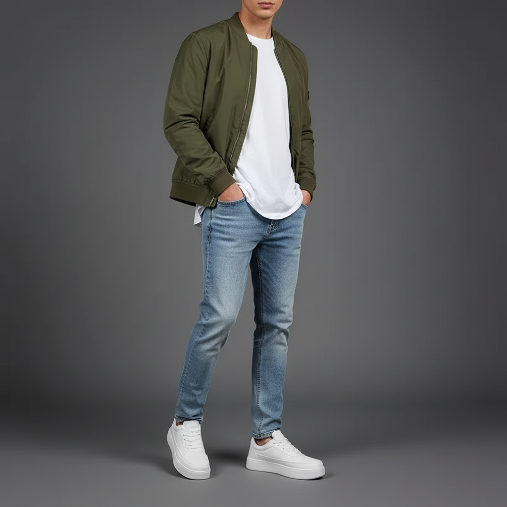 Men's White Platform Sneakers | Casual Men's Trainers