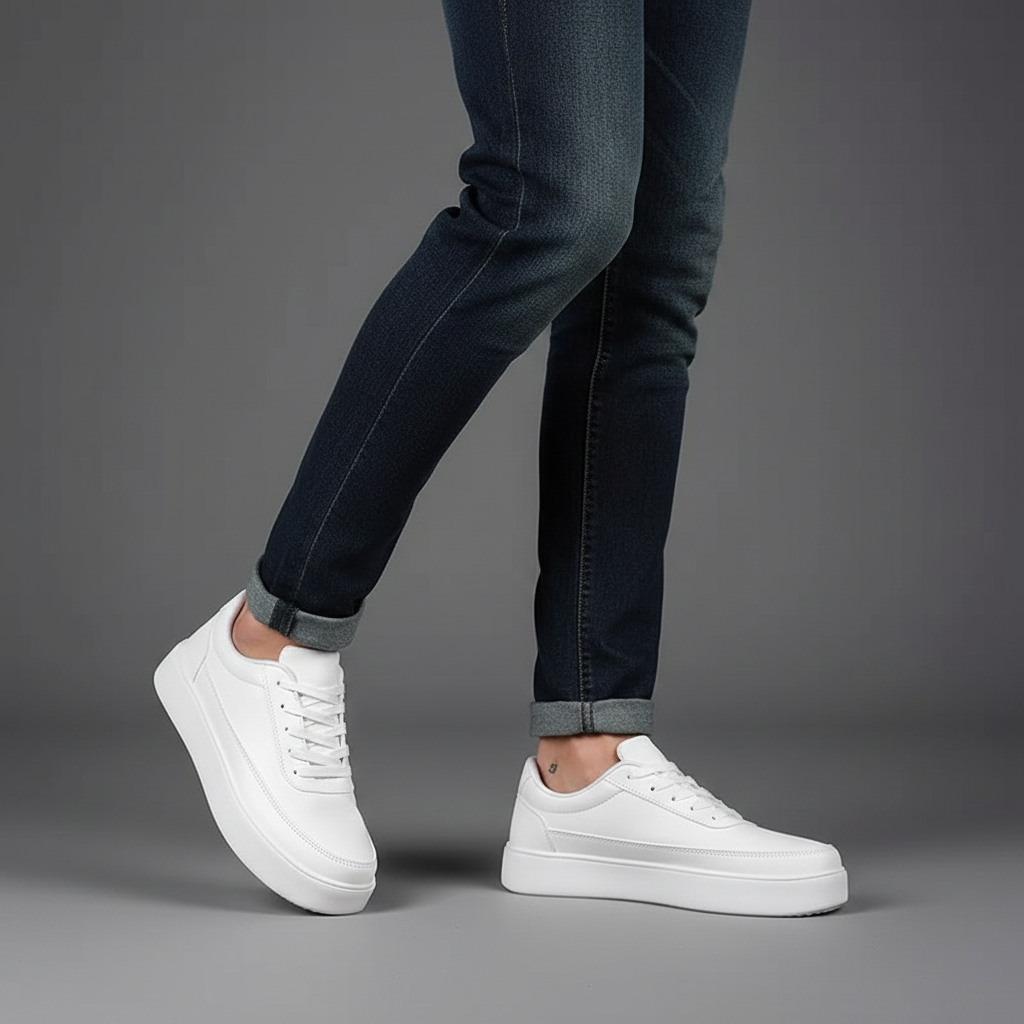 Men's White Platform Sneakers | Casual Men's Trainers