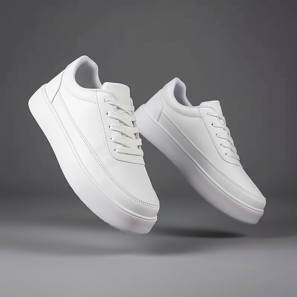 Men's White Platform Sneakers | Casual Men's Trainers