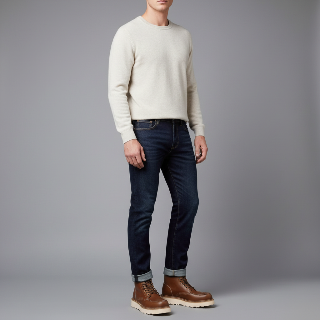 Uriel | Men's Lace-Up Ankle Boots with Thick Sole